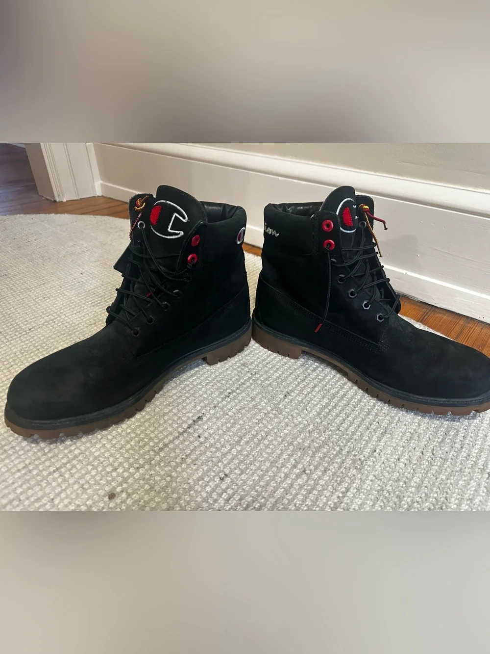 Men's Black Champion x Timberland Boots